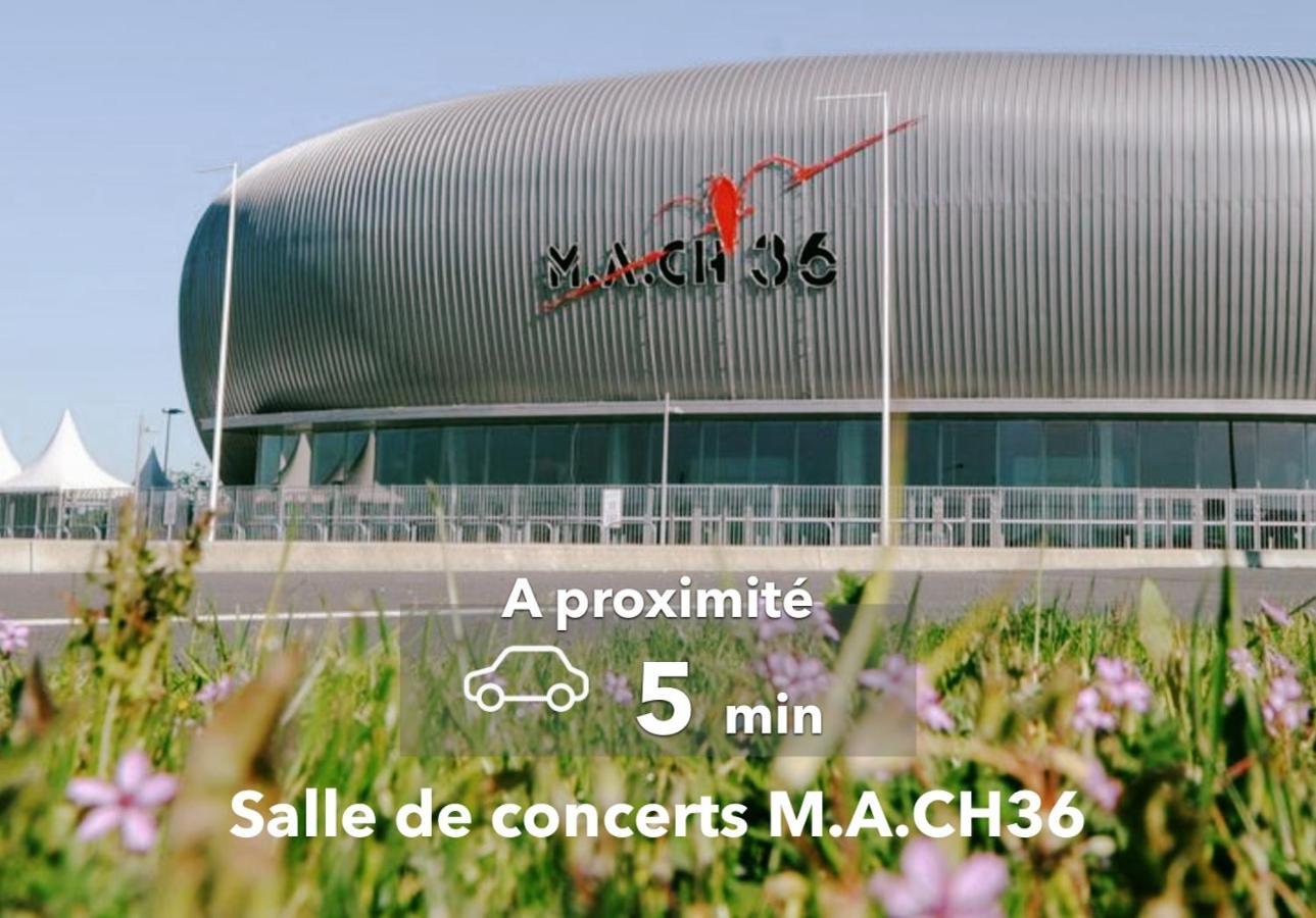 Le Boheme ⸱ Stationnement Gratuit ⸱ Fibre Apartment Deols Luaran gambar